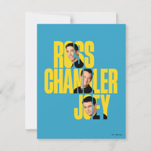 FRIENDS™ Ross, Chandler und Joey Mitteilungskarte