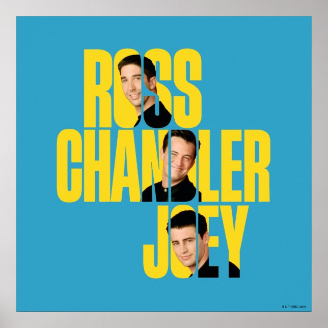 FRIENDS™ | Ross, Chandler und Joey Poster (Vorne)