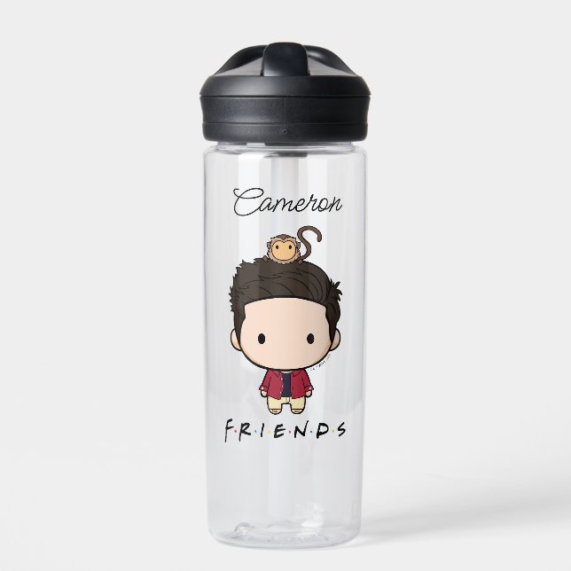 FRIENDS™ | Ross Chibi | Name hinzufügen Trinkflasche (Vorderseite)