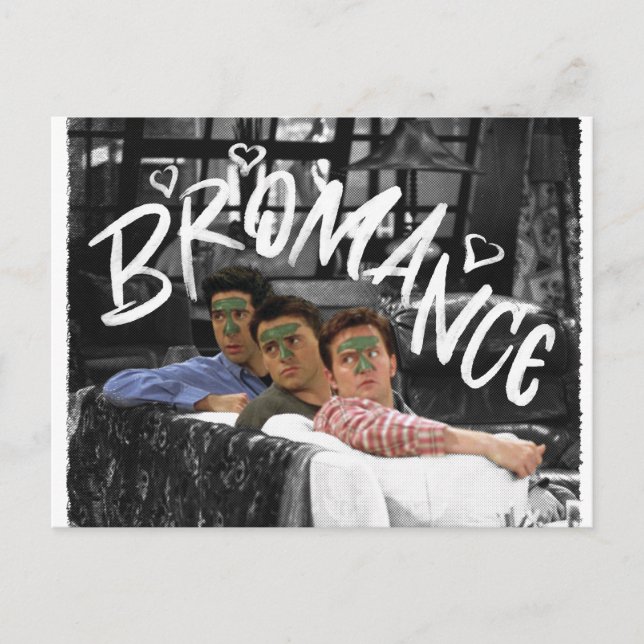 FRIENDS™ | Ross, Joey & Chandler Bromance Einladungspostkarte (Vorderseite)