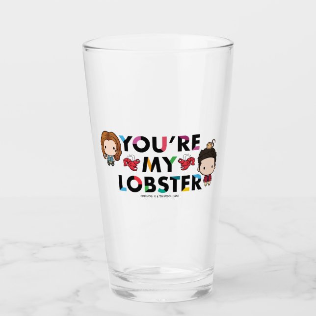 FRIENDS™ | Ross & Rachel Lobster Chibi Glas (Vorderseite)