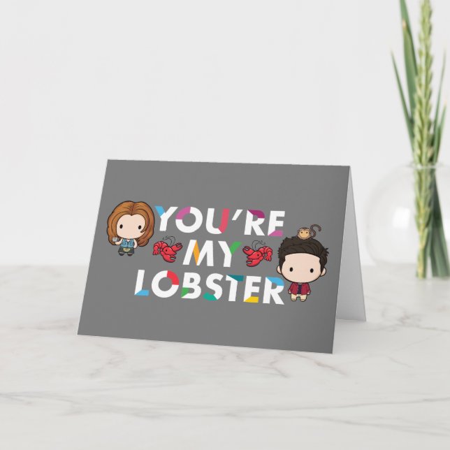 FRIENDS™ | Ross & Rachel Lobster Chibi Karte (Vorderseite)