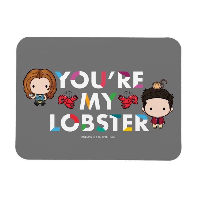FRIENDS™ | Ross & Rachel Lobster Chibi Magnet (Horizontal)