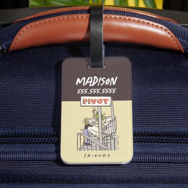 FRIENDS™ | Ross und Rachel PIVOT Gepäckanhänger (Rückseite Insitu 4)