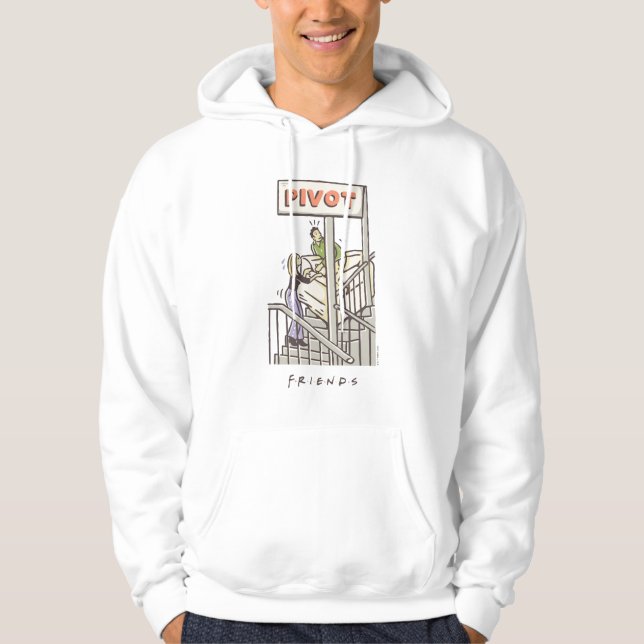 FRIENDS™ | Ross und Rachel PIVOT Hoodie (Vorderseite)