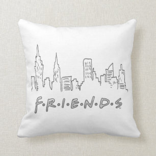 FRIENDS™ Silhouette von New York City Kissen