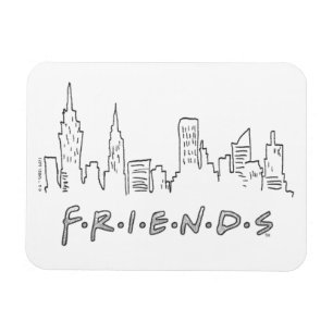 FRIENDS™ Silhouette von New York City Magnet
