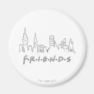 FRIENDS™ Silhouette von New York City Magnet