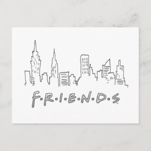 FRIENDS™ Silhouette von New York City Postkarte
