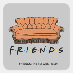 FRIENDS™ Sofa Quadratischer Aufkleber