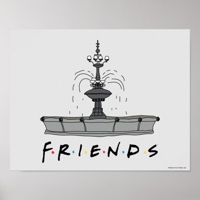FRIENDS™-Springbrunnen Poster (Vorne)