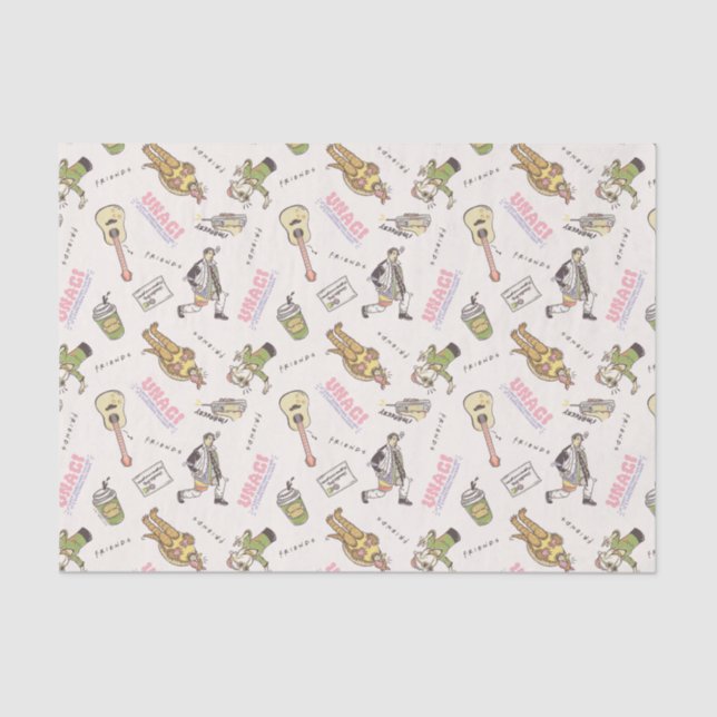 FRIENDS™ Tan Cartoon Muster Seidenpapier (Vorderseite)