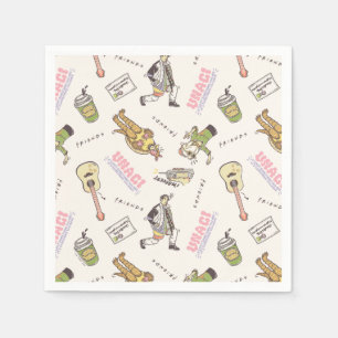 FRIENDS™ Tan Cartoon Muster Serviette