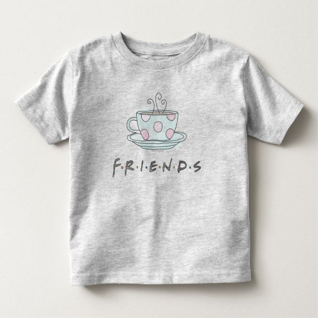 FRIENDS™ | Tasse Kaffee Wasserfarbe Kleinkind T-shirt (Vorderseite)