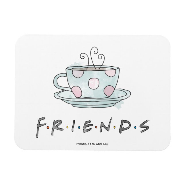 FRIENDS™ | Tasse Kaffee Wasserfarbe Magnet (Horizontal)