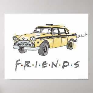 FRIENDS™   Taxi Cab Poster