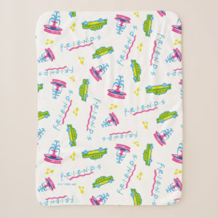 FRIENDS™ Taxi- und Wasserspringbrunnen-Muster Sherpadecke