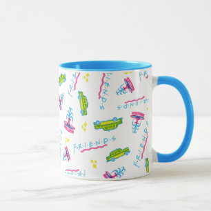 FRIENDS™ Taxi- und Wasserspringbrunnen-Muster Tasse