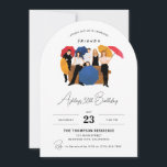 Friends TV Show Themed Customizable Birthday Einladung<br><div class="desc">Mit unserer individuell gestaltbaren Friends TV Show Birthday Einladung können Sie sich für den ultimativen Geburtstagsbash zum Thema "Freunde" vorbereiten. Ideal für Fans der ikonischen Sitcom,  bringt diese Einladung den Geist von Central Perk direkt vor Ihre Haustür.</div>
