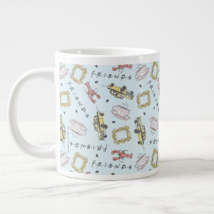 FRIENDS™ Watercolor Icons Muster Jumbo-Tasse