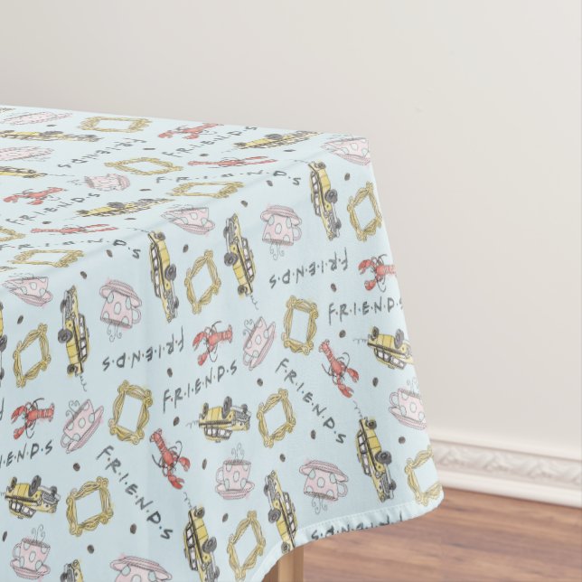 FRIENDS™ Watercolor Icons Muster Tischdecke (Beispiel)