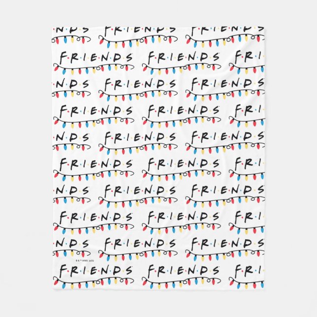 FRIENDS™ | Weihnachtsbeleuchtung - Logo Fleecedecke (Vorderseite)