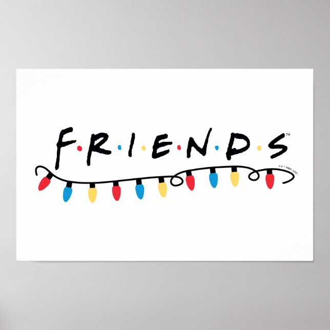 FRIENDS™ | Weihnachtsbeleuchtung - Logo Poster (Vorne)
