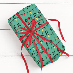 FRIENDS™ Weihnachtslichter-Logo Geschenkpapier