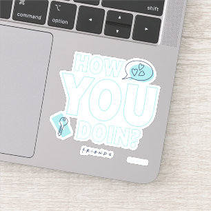 FRIENDS™   Wie geht es Ihnen? Aufkleber