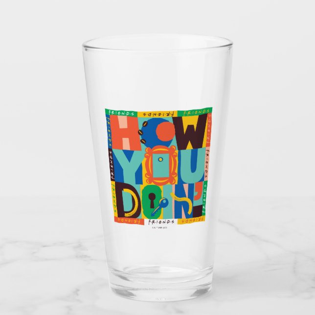 FRIENDS™ | Wie Sie tun' - Vibrant Graphic Glas (Vorderseite)
