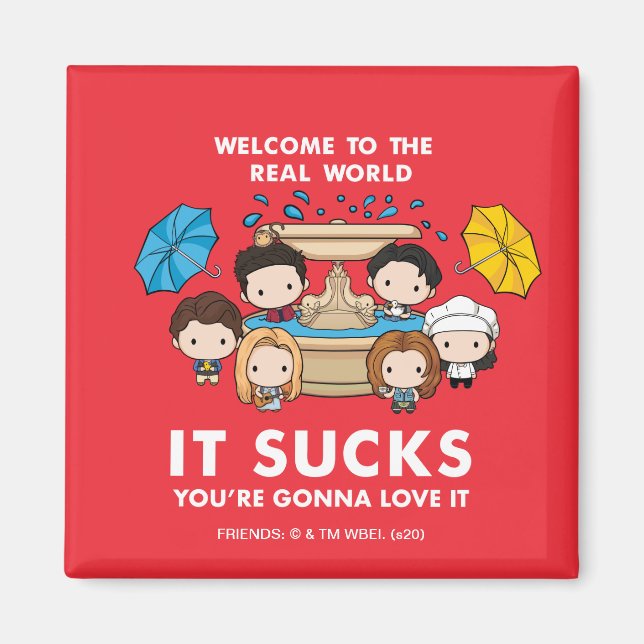 FRIENDS™ | Willkommen im Real World Chibi Magnet (Vorne)