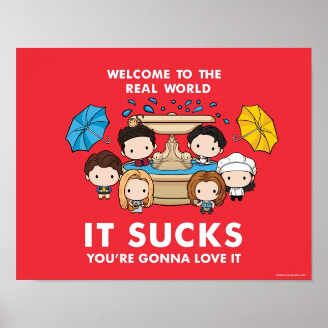 FRIENDS™ | Willkommen im Real World Chibi Poster (Vorne)