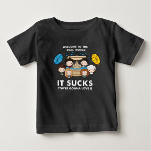FRIENDS™   Willkommen in der realen Welt Chibi Baby T-shirt