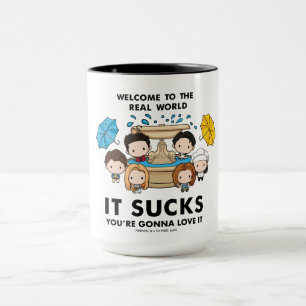 FRIENDS™ Willkommen in der realen Welt Chibi Tasse