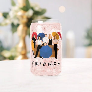 FRIENDS™-Zeichen-Silhouette Dosenglas