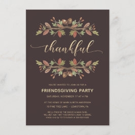 FRIENDSGIVING ABENDESSEN LADEN %PIPE% DANKBARES EINLADUNG
