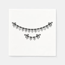 Friendsgiving Banner Schriftart Design Napkins