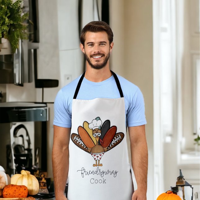 Friendsgiving Cook Turkey Boxers Funny Schürze (Von Creator hochgeladen)