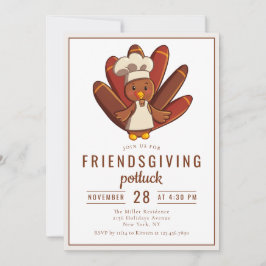 Friendsgiving Dinner Potluck Türkei Koch Einladung