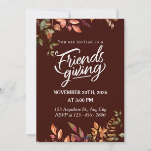 Friendsgiving Einladung