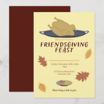 Friendsgiving-Einladung