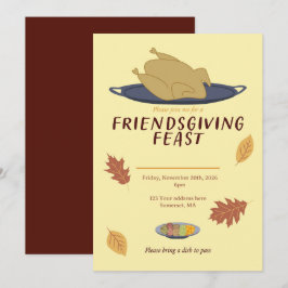 Friendsgiving-Einladung Einladung