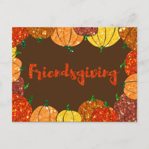 Friendsgiving Erntedank Holiday Card Postkarte