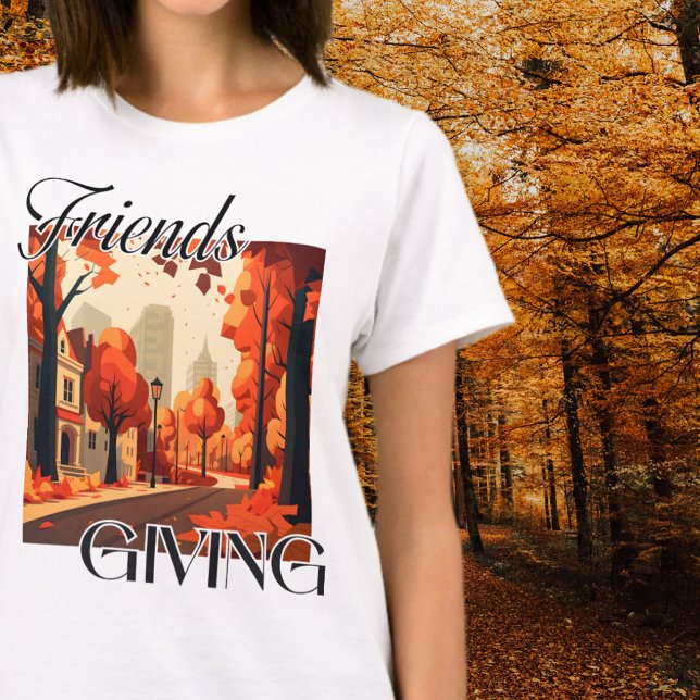 Friendsgiving Fall Orange T-Shirt (Von Creator hochgeladen)