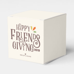 Friendsgiving Farbe des Herbstes Geschenkschachtel