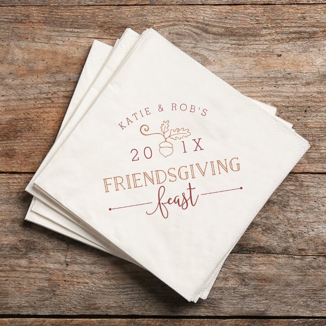 Friendsgiving Fest Erntedank Serviette (Von Creator hochgeladen)