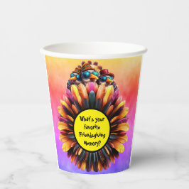 Friendsgiving Funky Erntedank Pappbecher