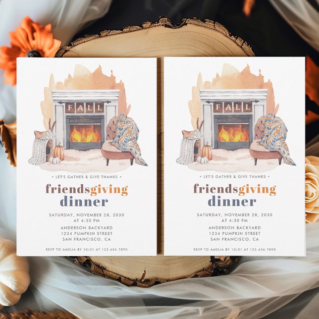Friendsgiving Give Danke Dinner Einladung (Von Creator hochgeladen)