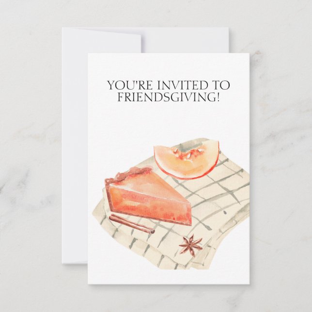 Friendsgiving Invitation for Thanksgiving Save The Date (Vorderseite)