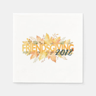 Friendsgiving Party Napkins 2018 Serviette